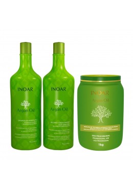 Inoar Argan Oil Kit Tratamento Profissional  Beautecombeleza.com