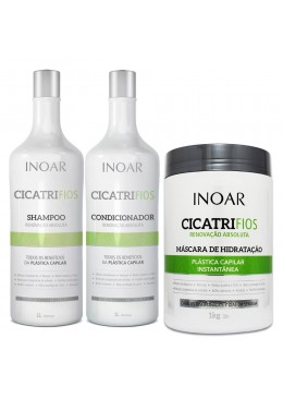 Kit Inoar Cicatrifios (2 Produits) + Masque Inoar Cicatrifios 1kg   Beautecombeleza.com