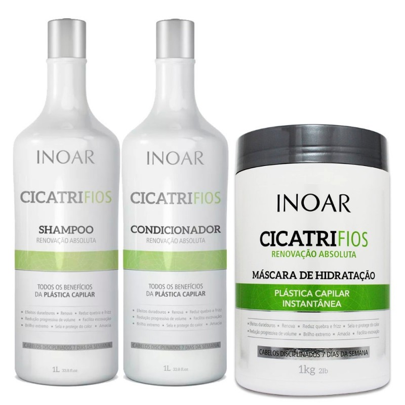 Kit Inoar Cicatrifios (2 Products) + Mask Inoar Cicatrifios 1kg Kit Inoar Cicatrifios (2 Products) + Mask Inoar Cicatrifios 1kg
