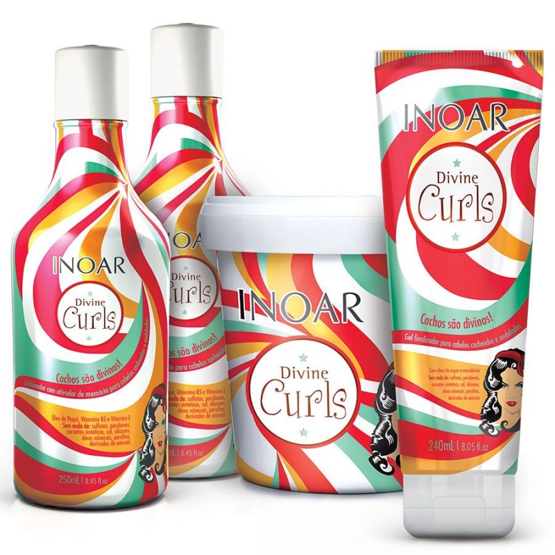 Divine Curls Full Kit 4 Products - Inoar Divine Curls Full Kit 4 Products - Inoar