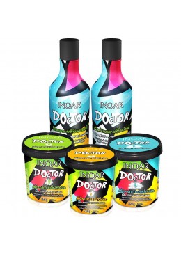 Kit Inoar Doctor Reconstruction Shampoo 250ml + Mask Nutrition 450g