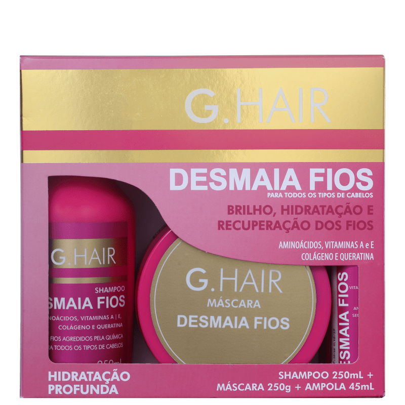 Kit Desmaia Fios G.Hair Inoar Beautecombeleza.com Kit Desmaia Fios G.Hair Inoar Beautecombeleza.com