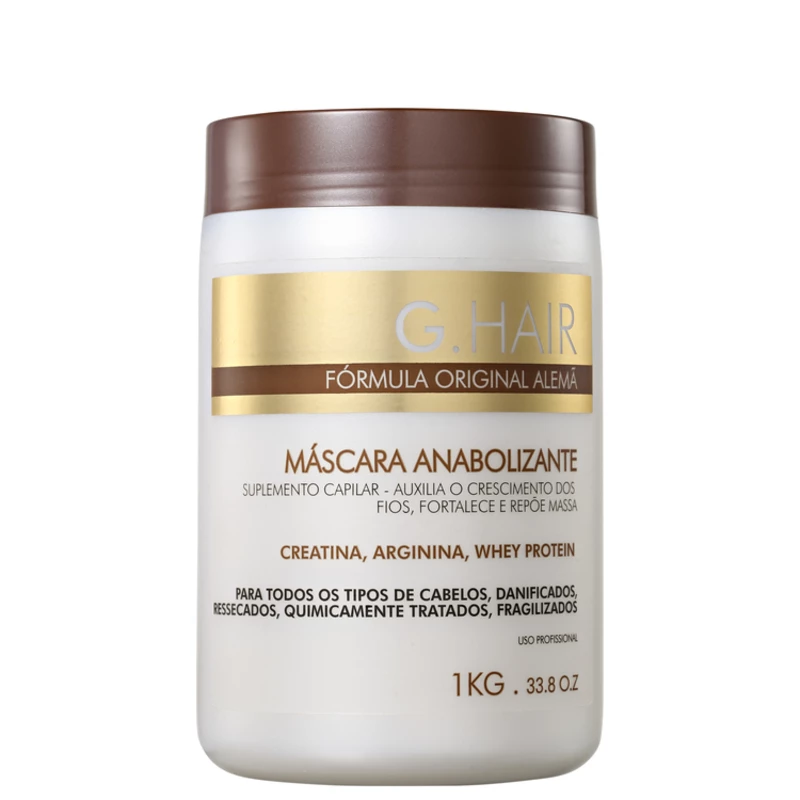 Máscara G.Hair Inoar Anabolizante 1kg Máscara G.Hair Inoar Anabolizante 1kg