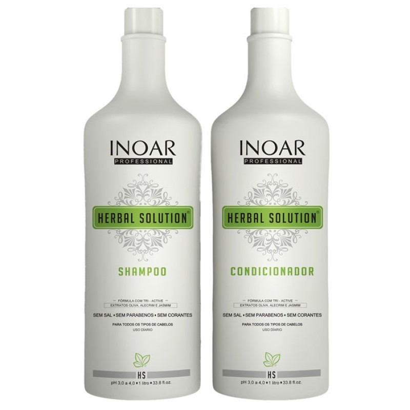 Inoar Herbal Kit Shampoo 1000ml + Conditioner 1000ml + Mask 500g