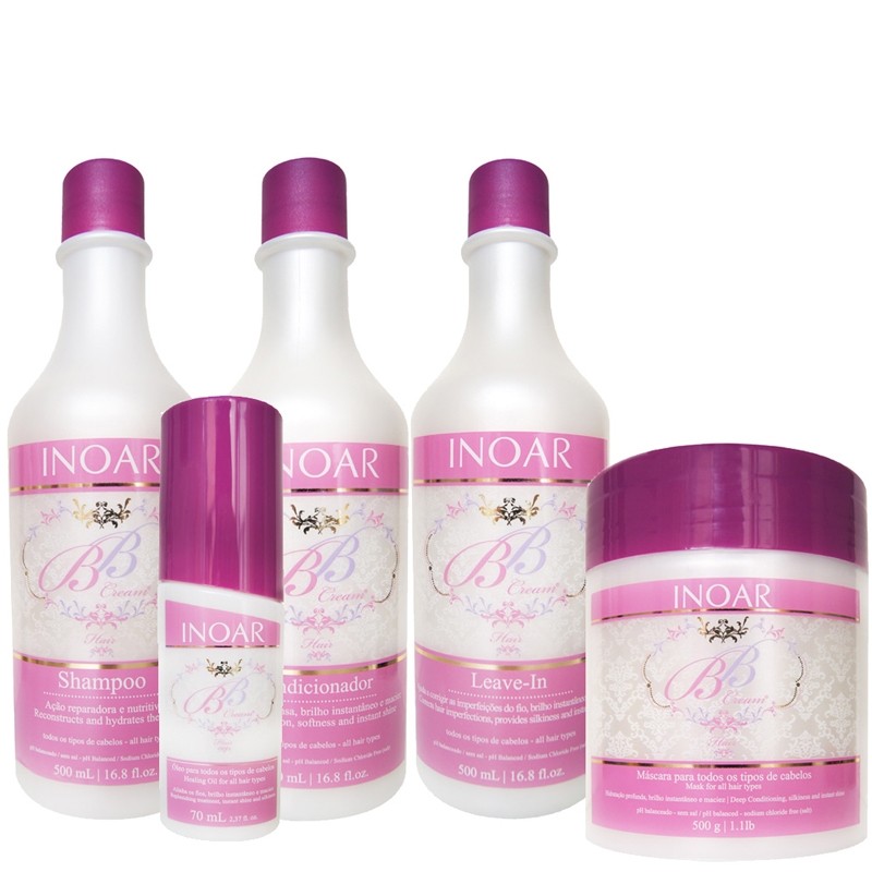 Inoar BB Cream Hair - Kit 5 Products Inoar BB Cream Hair - Kit 5 Products