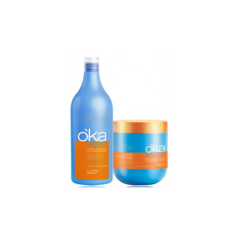 Kit Oka Argan Oil 1L e 500g - Salvatore Kit Oka Argan Oil 1L e 500g - Salvatore
