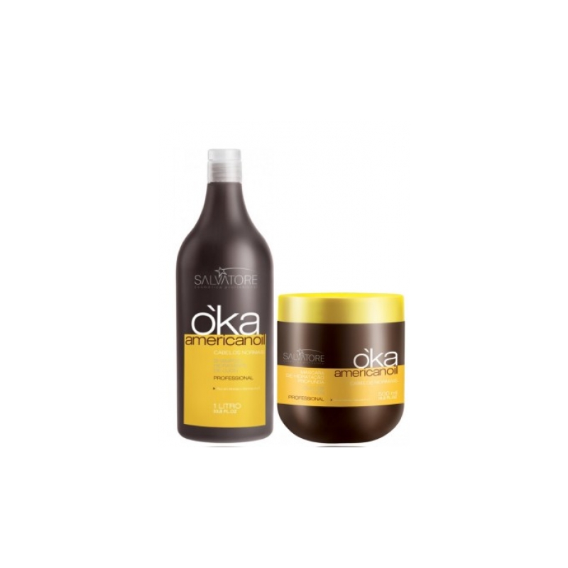 Kit O'KA Americonoil Ojon Profissional 1L e 500g Salvatore Kit O'KA Americonoil Ojon Profissional 1L e 500g Salvatore