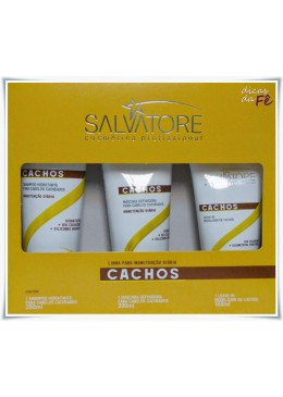 Kit Cachos Cliente (1 Sh 250Ml, 1 Cond 200Ml, 2 Leave-in 150Ml)  Salvatore  Beautecombeleza.com