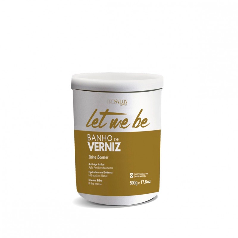 Let Me Be - Máscara Banho De Verniz - Brilho Intenso (500g)   Beautecombeleza.com