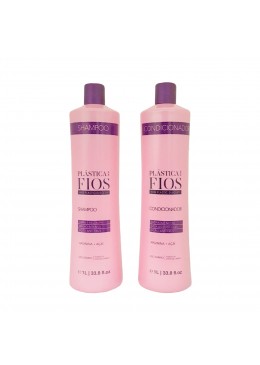 Kit Cadiveu Plástica dos Fios Shampooing 1000ml + Conditioner 1000ml   Beautecombeleza.com