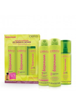 Cadiveu Bossa Nova Home Care Kit - Nutrition and Definition of Curls and Curls