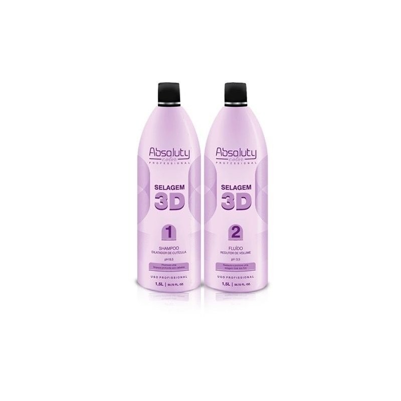 Kit Com 3 Selagem 3d Absoluty Color Beautecombeleza.com Kit Com 3 Selagem 3d Absoluty Color Beautecombeleza.com