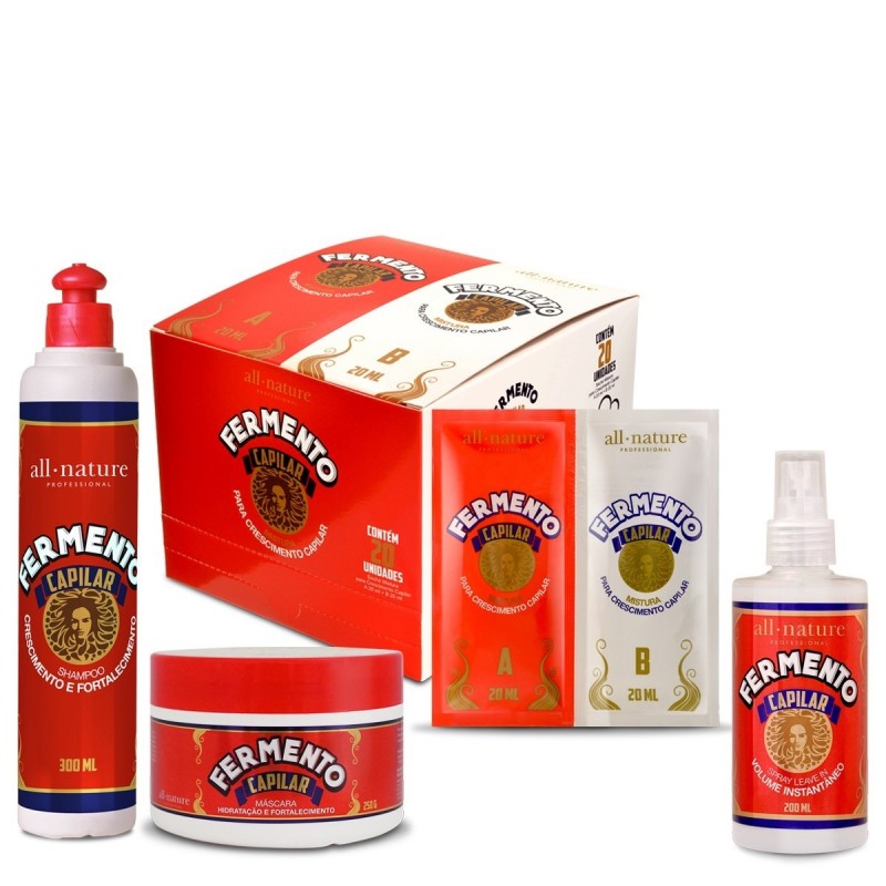 Kit Complet Fermento Capilar All Nature Beautecombeleza.com Kit Complet Fermento Capilar All Nature Beautecombeleza.com