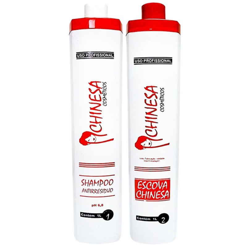 Escova Progressiva Chinesa (2x 1000ml) Beautecombeleza.com Escova Progressiva Chinesa (2x 1000ml) Beautecombeleza.com
