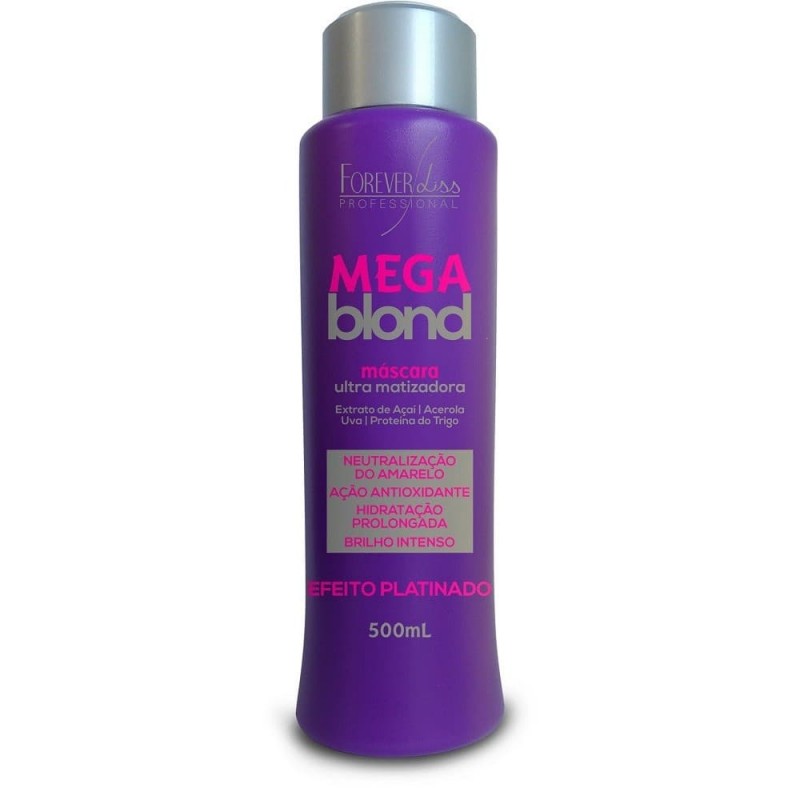 Mega Blond Ultra Moisturizing Mask 500ml - Forever Liss Mega Blond Ultra Moisturizing Mask 500ml - Forever Liss