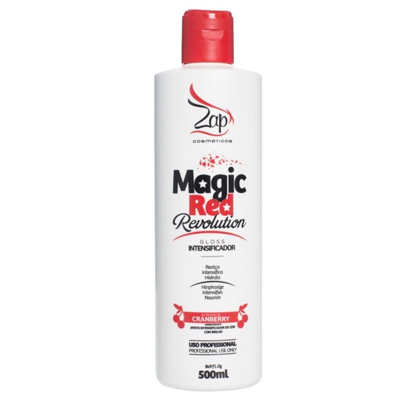 INTENSIFICADOR MAGIC RED REVOLUTION PARA CABELOS VERMELHOS 500ML ZAP