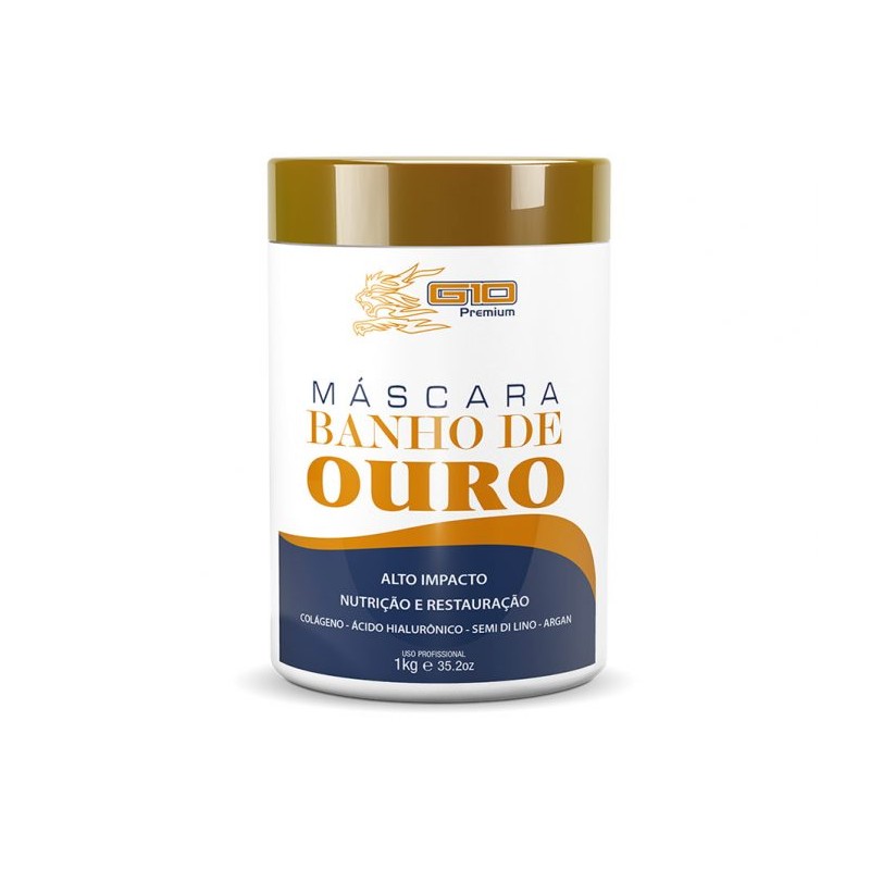 Masque Banho de Ouro G10 - 1Kg Beautecombeleza.com Masque Banho de Ouro G10 - 1Kg Beautecombeleza.com