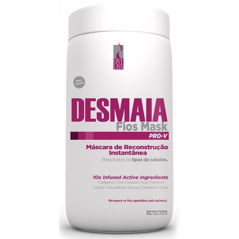 Desmaia Fios Ony Liss Mask Reconstrução Instantânea 1kg   Beautecombeleza.com