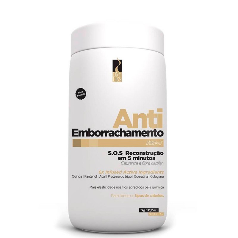 Anti Emborrachamento Reconstrução 5 min Ony Liss 1kg    Beautecombeleza.com