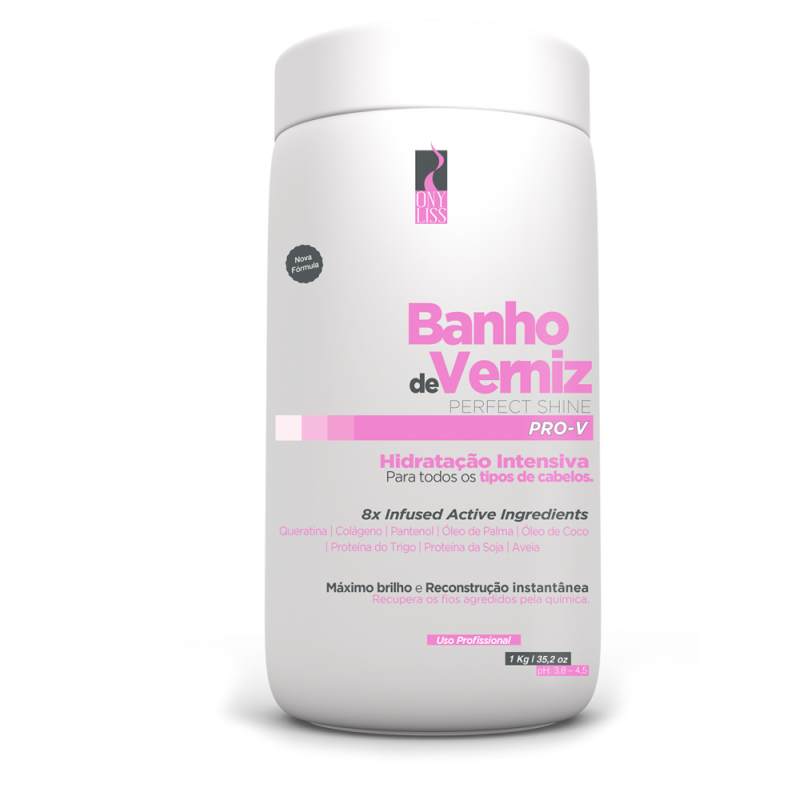 Banho de Verniz Ony Liss Hidratation Intense 1kg   Beautecombeleza.com