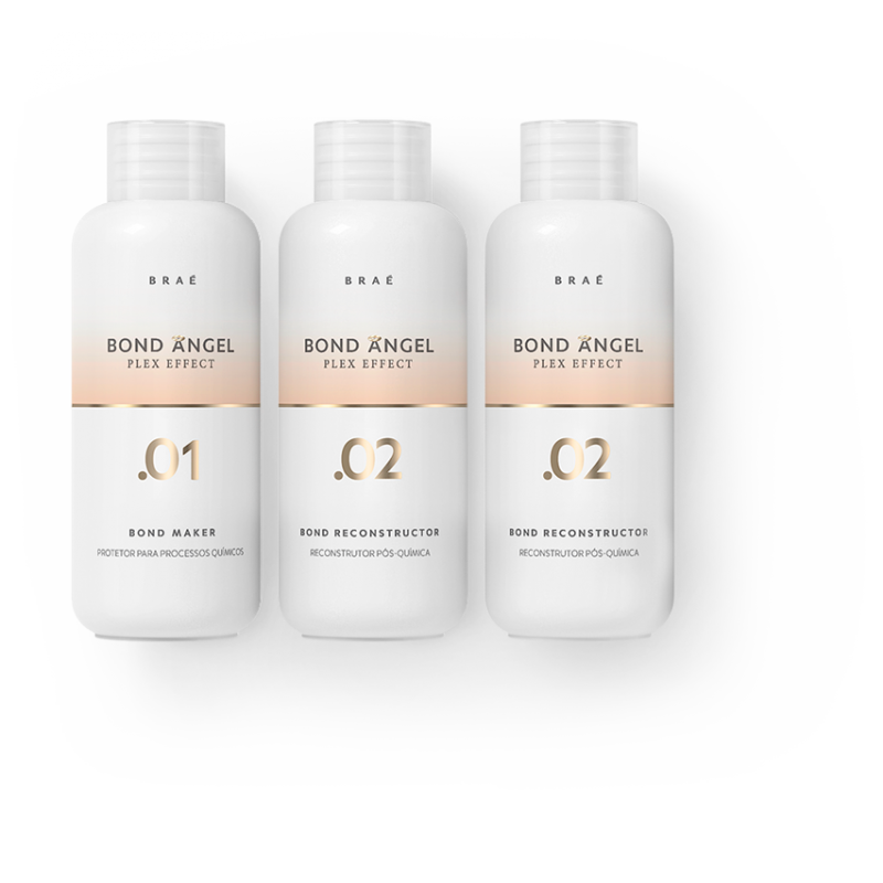 Braé Bond Angel Plex Effect Kit Profissional 500ml (3x500ml)    Beautecombeleza.com