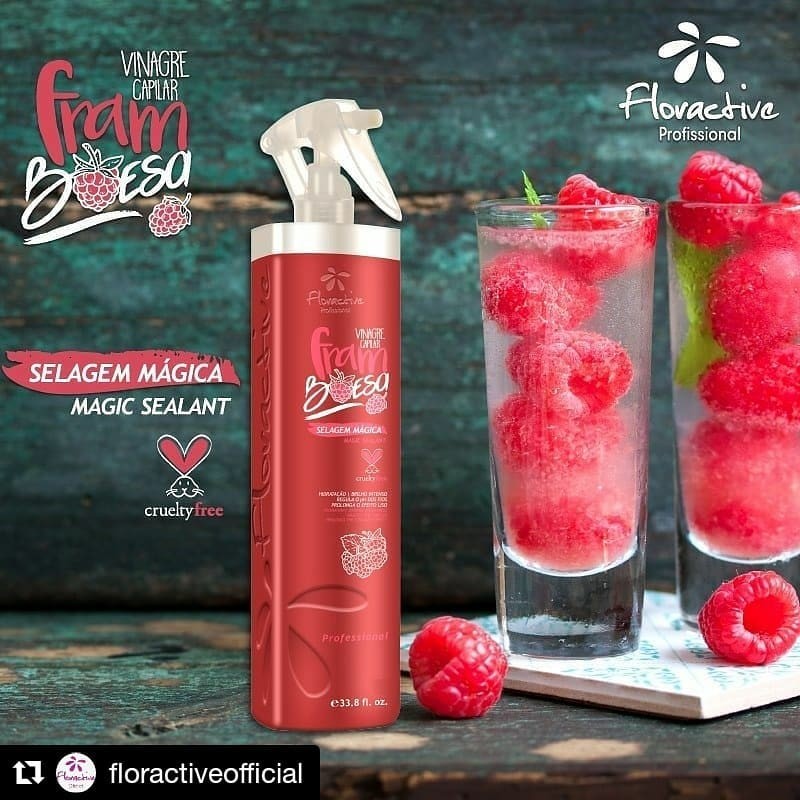 VINAIGRE CAPILLAIRE A LA FRAMBOISE FLORACTIVE       Beautecombeleza.com