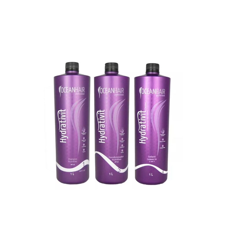 Nutrition Hair Treatment Kit Hydrativit 3x1L - Ocean Hair Beautecombeleza.com Nutrition Hair Treatment Kit Hydrativit 3x1L - Ocean Hair Beautecombeleza.com