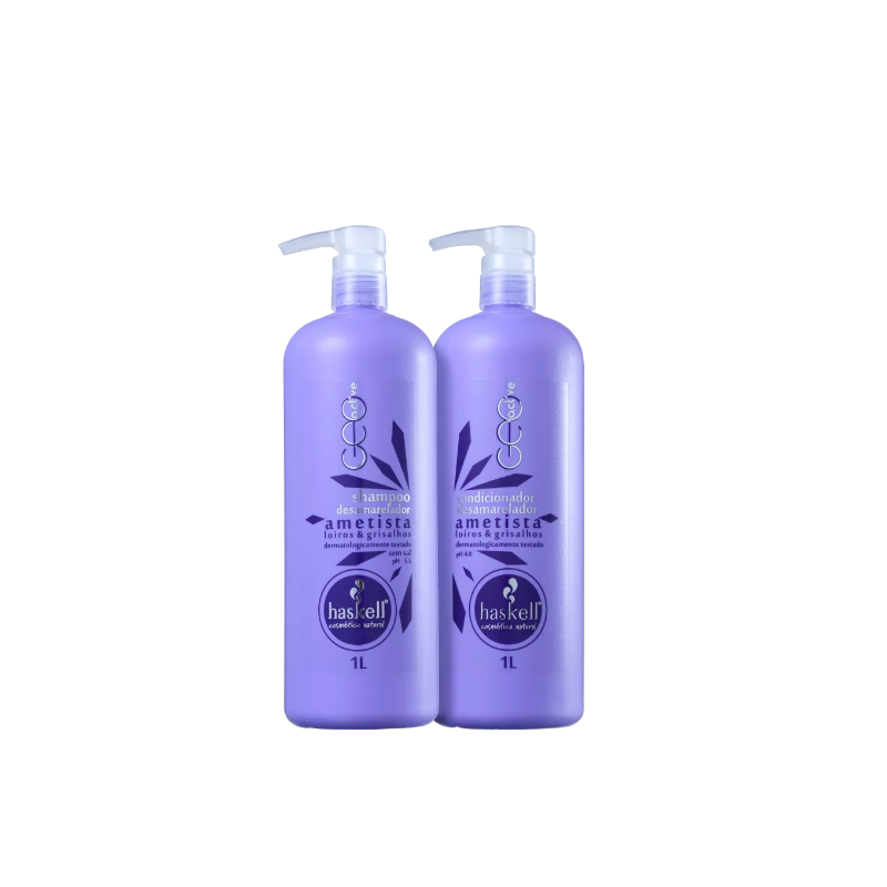 Kit Cheveux Blonds Shampoing et Conditionneur 2x1L Haskell Beautecombeleza.com