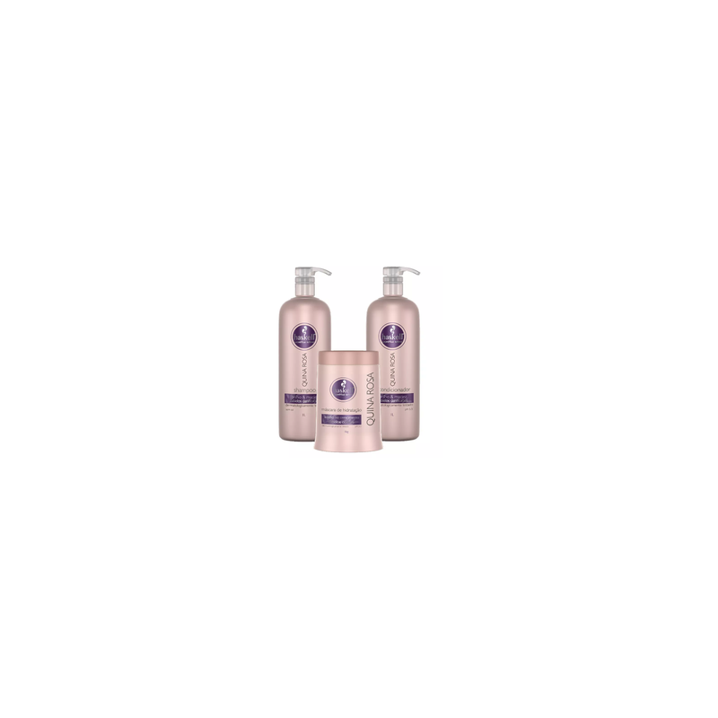 Kit Quina Rosa Profissional 2x1L e 1Kg Haskell Beautecombeleza.com Kit Quina Rosa Profissional 2x1L e 1Kg Haskell Beautecombeleza.com