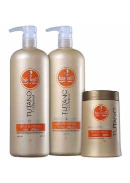 Kit Tutano Profissional 2x1L et 1Kg Haskell Beautecombeleza.com