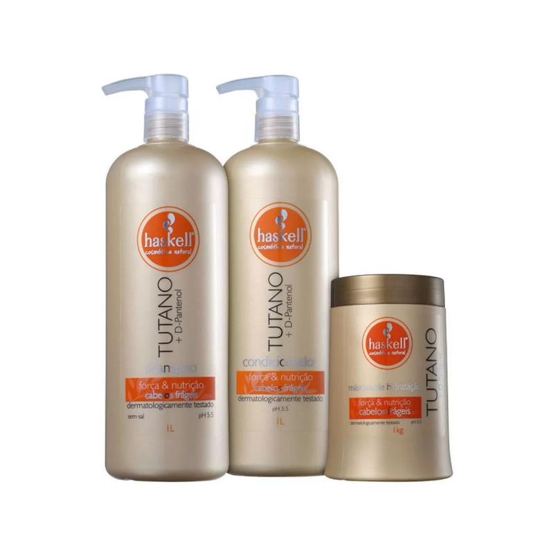 Kit Tutano Professionnel 2x1L et 1Kg Haskell Beautecombeleza.com