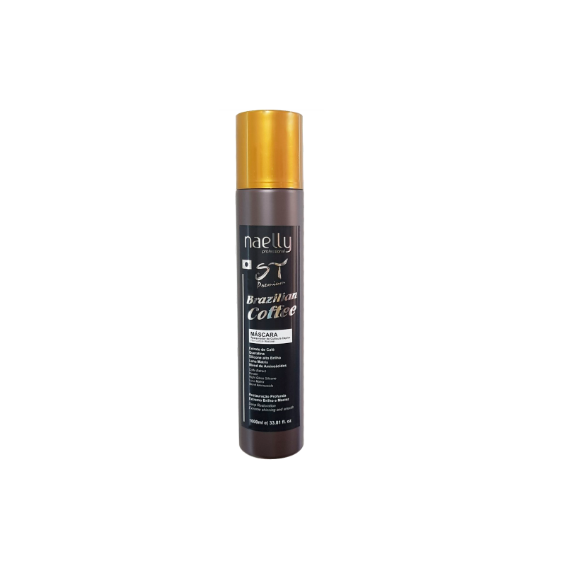 Brazillian Coffee+Shampoo 1L Naelly ST Beautecombeleza.com