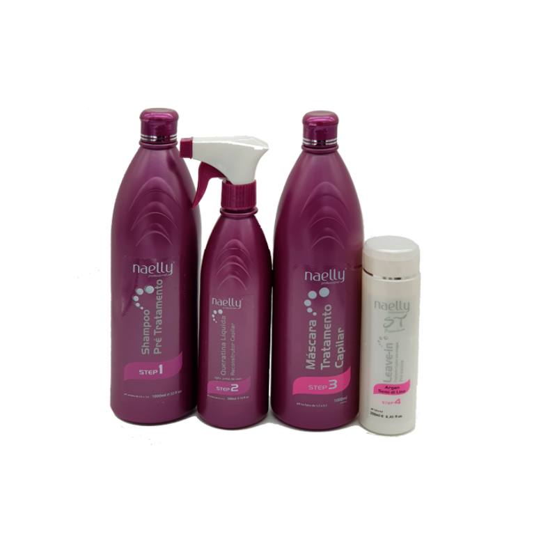 Kit de Cauterização / Reconstrução 3D 2x1L/500mL/250mL - Naelly ST Beautecombeleza.com Kit de Cauterização / Reconstrução 3D 2x1L/500mL/250mL - Naelly ST Beautecombeleza.com