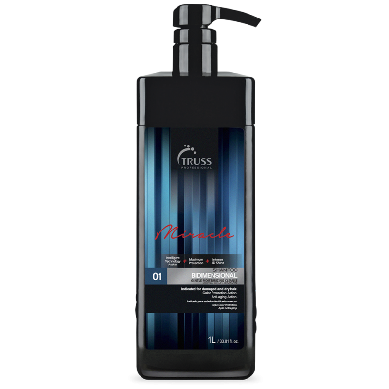 Miracle Bidimensional Shampoo 1L - Truss Professional Beautecombeleza.com