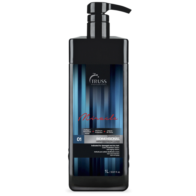 Shampoo Miracle Bidimensional 1L - Truss Professional Beautecombeleza.com