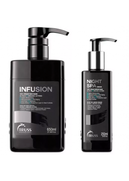 Kit Cera Infusion Vegan Hair 650ml + Sérum Night Spa 250ml - Truss Professional Beautecombeleza.com