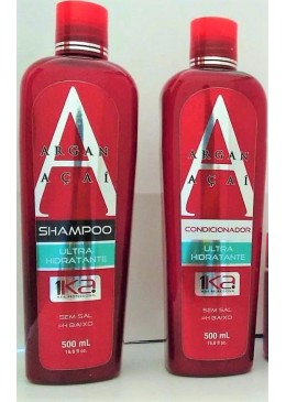 Argan And Açai Brightness Bath Shampoo And Conditioner Maintenance Kit 2x500ml - 1Ka