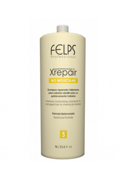 Shampoo Xrepair Bio Molecular 1L - Felps Beautecombeleza.com