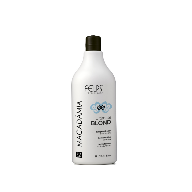 Macadâmia Ultimate Blonde Selagem Térmica 1L - Felps Beautecombeleza.com