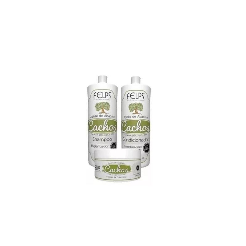 Kit de tratamento de cabelo crespo com óleo de abacate 3 Produtos - Felps Beautecombeleza.com Kit de tratamento de cabelo crespo com óleo de abacate 3 Produtos - Felps Beautecombeleza.com