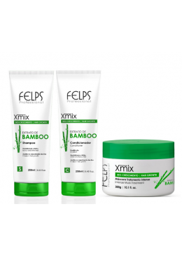 Kit Profissional Extrato de Bamboo 3 Produtos - Felps Beautecombeleza.com