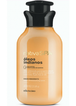 Vegan Óleos Indianos Loção Hidratante Corporal 400ml - Nativa SPA Beautecombeleza.com