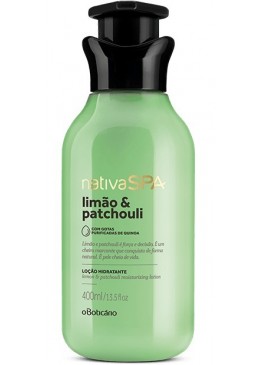 Vegan Limão e Patchouli Loção Hidratante Corporal Desodorante 400ml - Nativa SPA Beautecombeleza.com