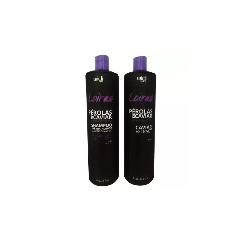 Lissage Blond Perles de Caviar 2x1L - Widi Care Beautecombeleza.com