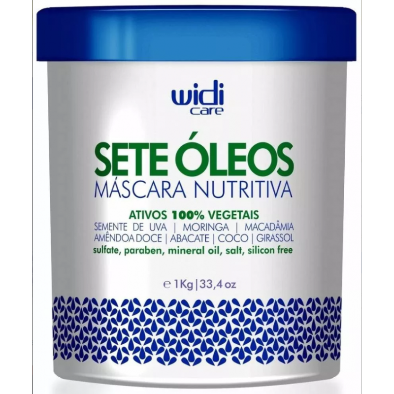 Máscara Nutritiva Sete Óleos 1Kg - Widi Care Beautecombeleza.com