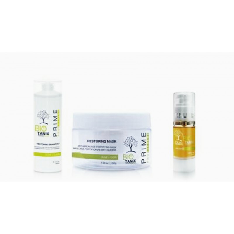 Bio Tanix Kit de Traitement pour les cheveux abîmés 3 Produits - Prime Pro Extreme          Beautecombeleza.com