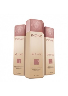 INOAR G HAIR lissage brésilien kératine allemand formule traitement KIT 1000ml       Beautecombeleza.com