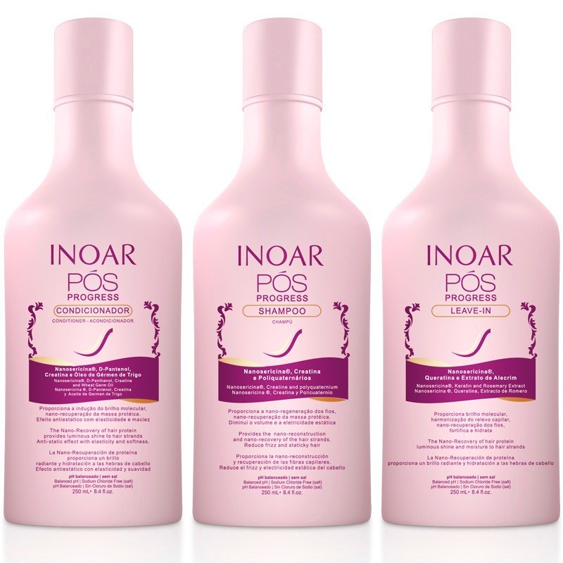 Pos Progress Maintenance Kit 3x250ml - Inoar Pos Progress Maintenance Kit 3x250ml - Inoar