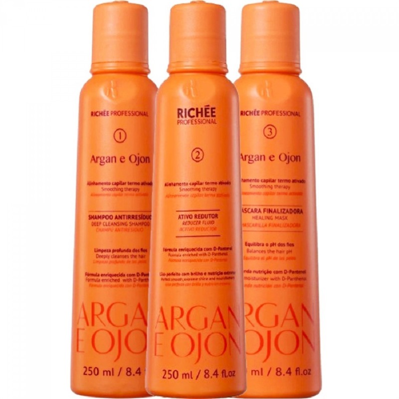 Richée Kit Argan et Ojon  3x250ML     Beautecombeleza.com