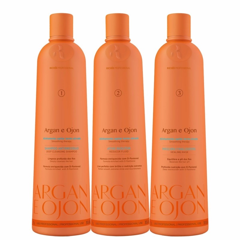 Richée Kit Argan et Ojon  3x1L     Beautecombeleza.com